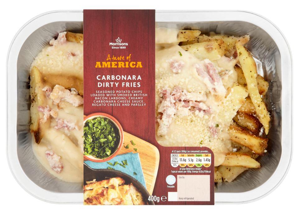  The dish is new to Morrisons this year and combines chips with the pasta sauce