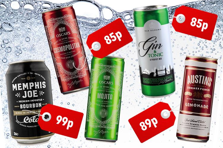 Aldi launches new range of cocktails in a can – and they cost just 85p each