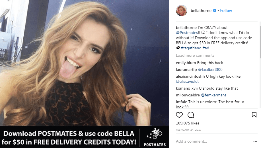  Bella says she can get £45,000 for just one Instagram post