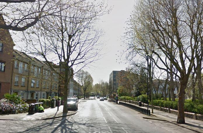  Manchester Road, where the man was found stabbed this morning