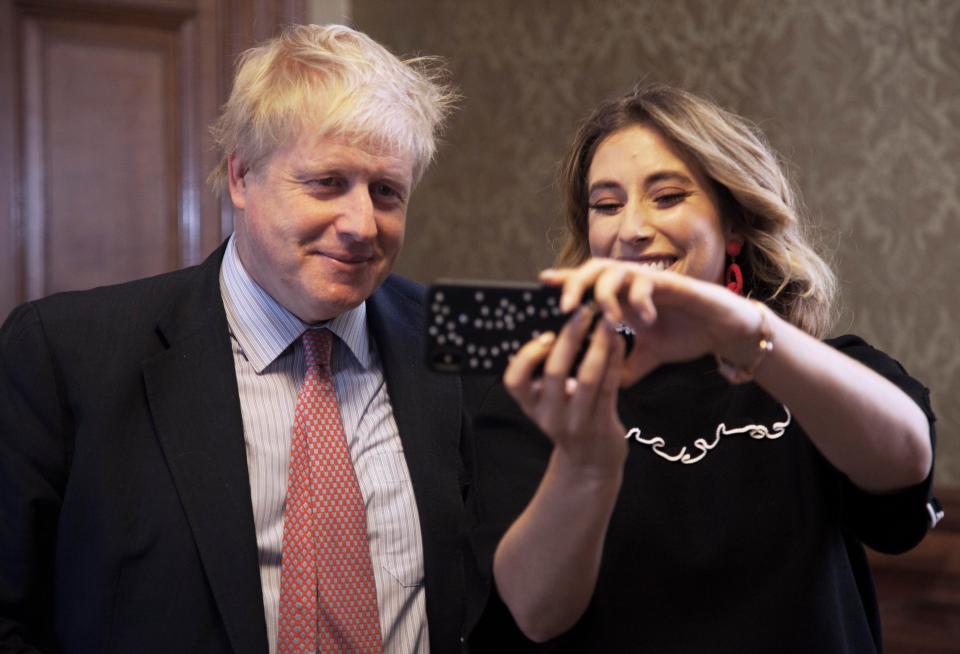  Boris Johnson stopped for a cheeky selfie with Stacey Solomon at the end of their sit-down