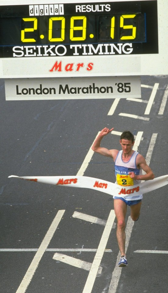 Steve Jones won the London Marathon in 1985 - the year he set the British record, in Chicago