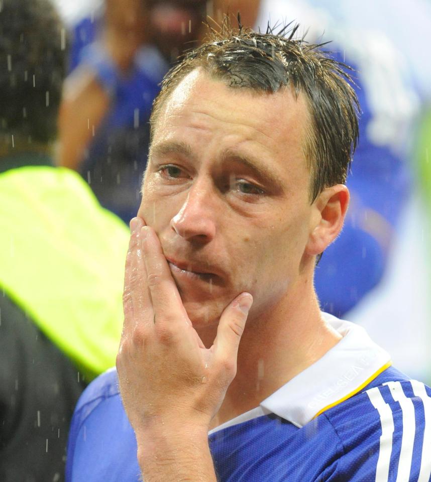 A teary John Terry is one of the enduring images from the 2008 final