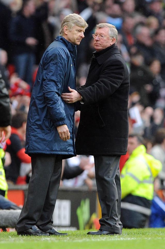  Wenger and Ferguson were involved in several touchline spats during their careers