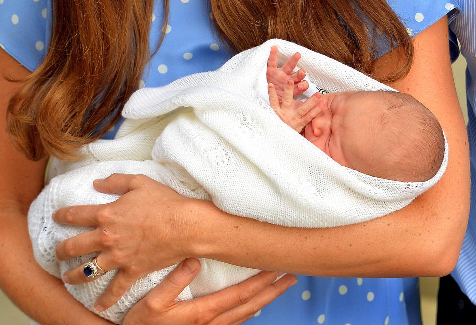  Kate Middleton cradled the future King George outside the Lido wing in 2013