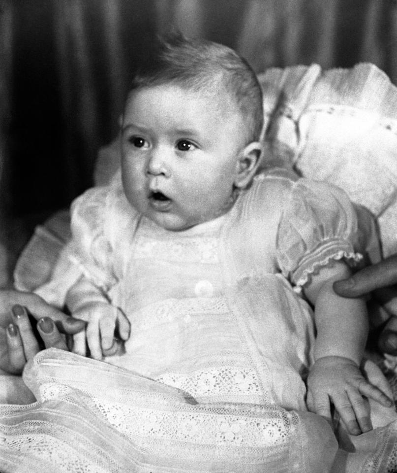  Prince Charles stares open-mouthed as a 19-week-old