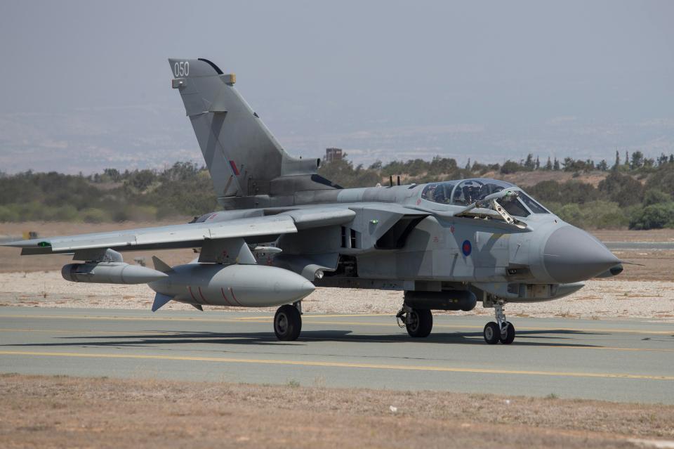 RAF Base, Akrotiri, Cyprus, where Tornados are in easy range of Syria