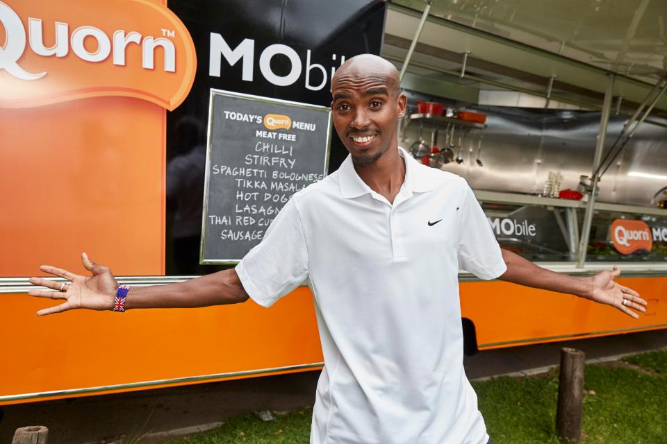  Britain's Olympic hero, Mo Farah promotes vegetarianism in his adverts for Quorn