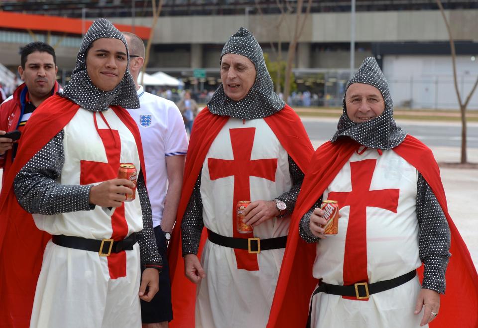  Could dressing up at England's patron saint be seen as a provocative act in Russia