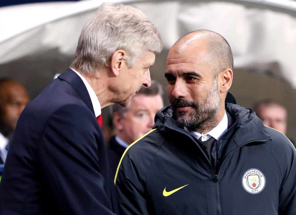  Pep Guardiola praised Arsene Wenger for his 'vision' and 'respect' for the game