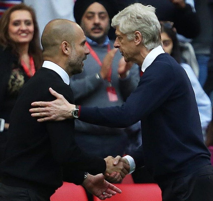  The Manchester City boss wishes Wenger all the best for the future