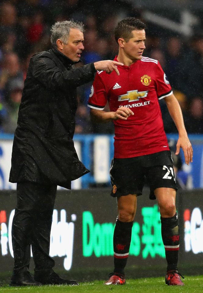  Ander Herrera has played fewer matches under Jose Mourinho this campaign