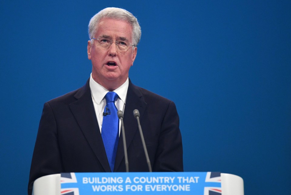 Former Defence Secretary Michael Fallon 