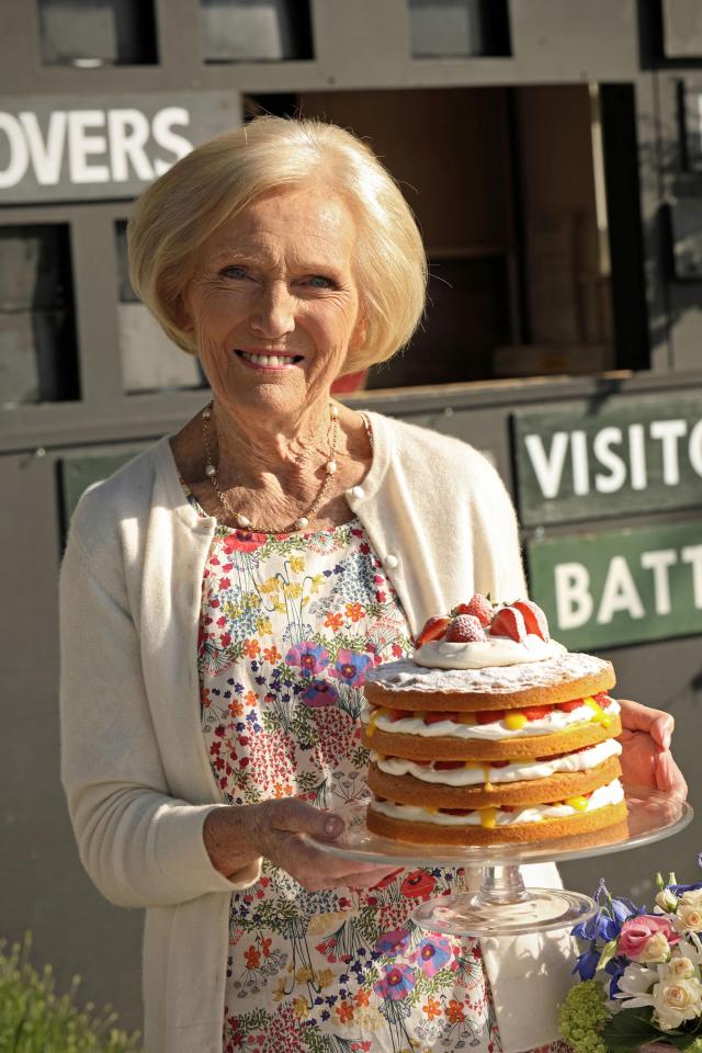  Mary and one of her famous cakes