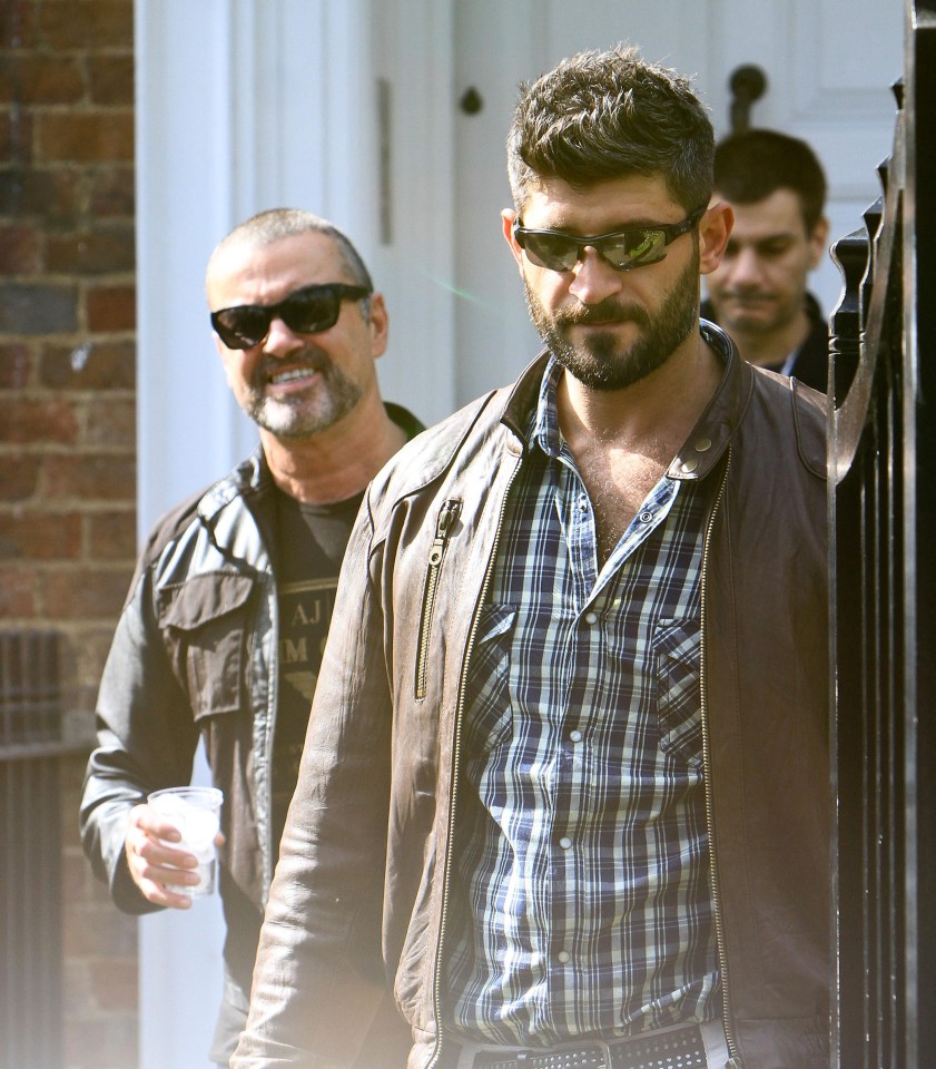 Fadi Fawaz claimed George Michael’s belongings in his North London home – the couple pictured leaving the property – are ‘being repossessed’