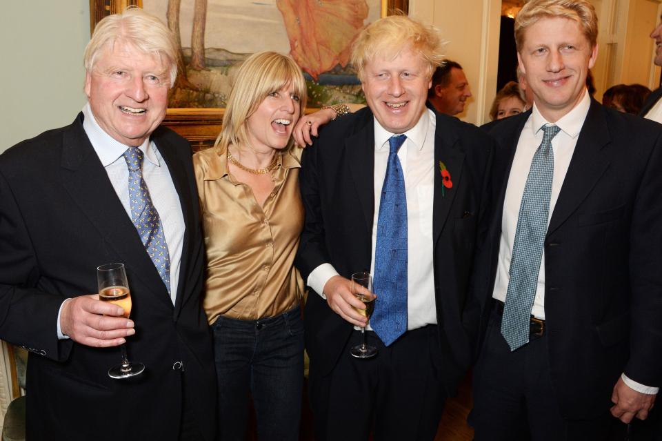  From left to right: Boris's dad Stanley Johnson, sister Rachel Johnson, Boris, Boris's brother Jo Johnson