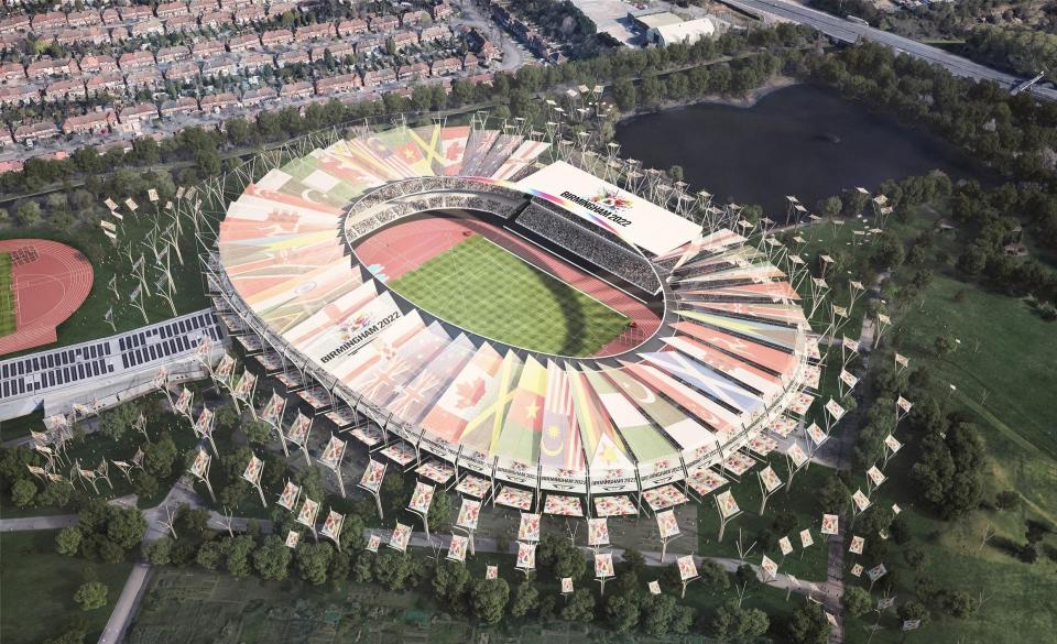  An artist's impression of what the improved stadium might look like