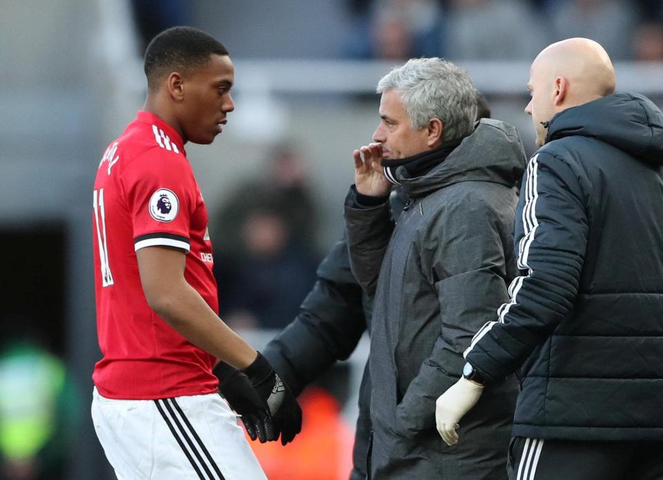  Fans have questioned Mourinho's relationship with Martial this season.