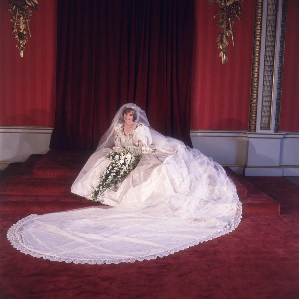 Diana’s wedding dress was made by David and Elizabeth Emmanuel