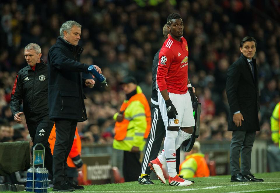 Jose Mourinho and Paul Pogba's relationship has looked strained in recent weeks