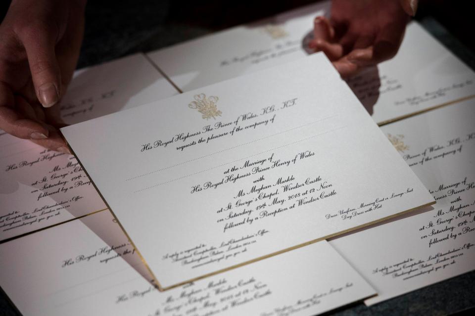  The invitations were printed at the workshop of Barnard and Westwood in London