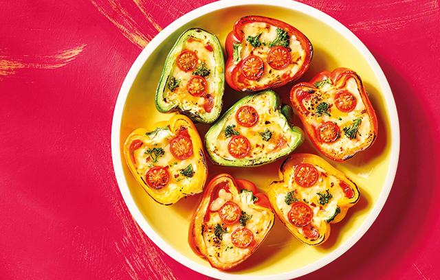 Bell pepper pizzas