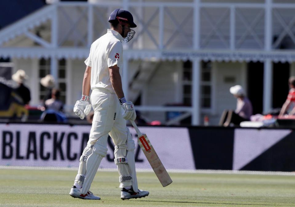 Alastair Cook is out for 14 and will finish series with just 23 runs