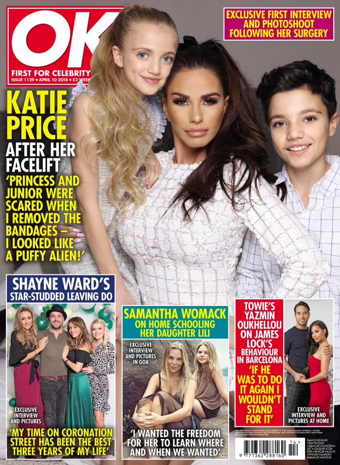  Her full interview appears in OK! Magazine, out this Tuesday