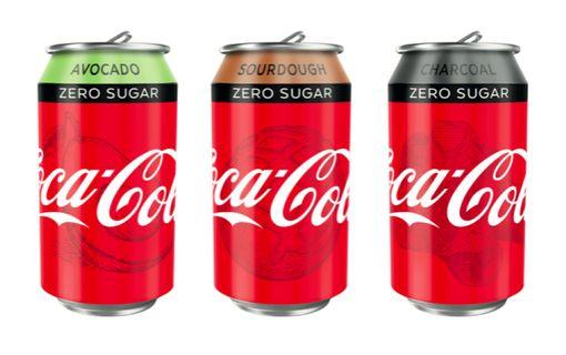  Coke released three new flavours including charcoal and sourdough