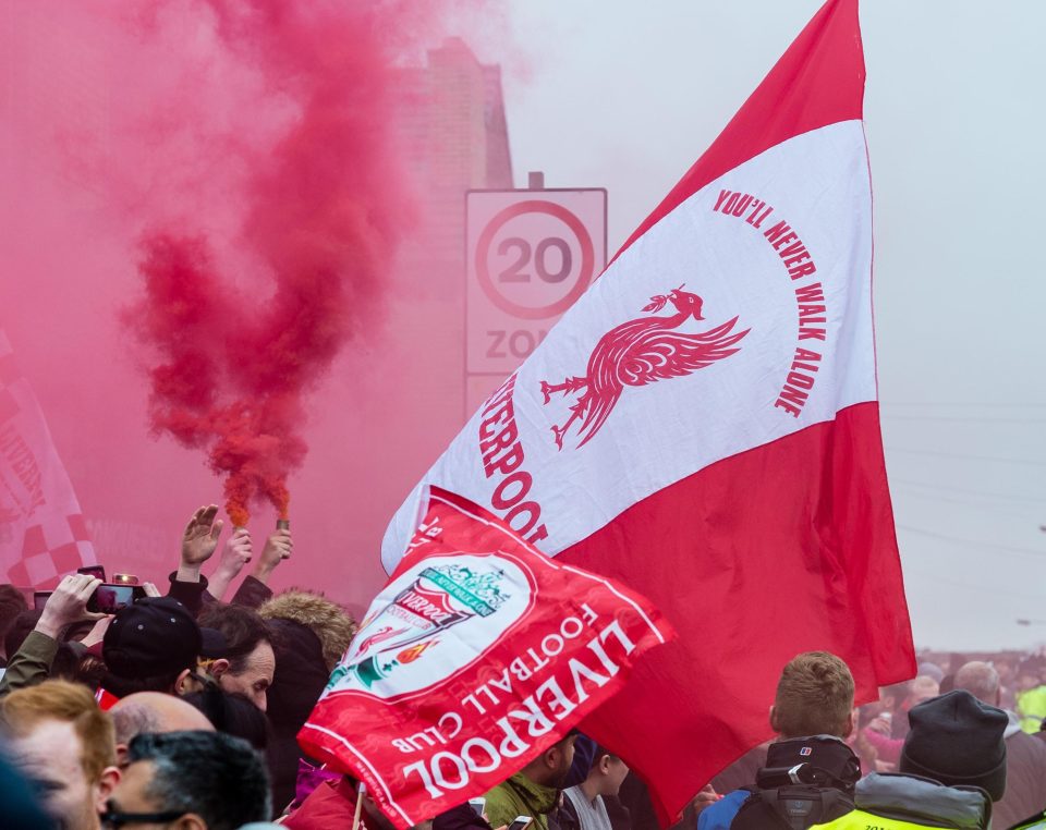 Reds supporters created an intimidating atmosphere for Man City at and around Anfield