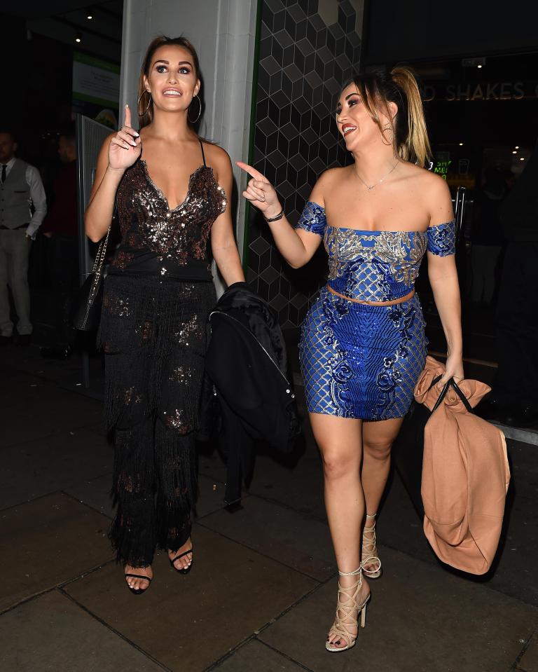  Ex On The Beach's Chloe Goodman and her sister Lauryn were all smiles as they left