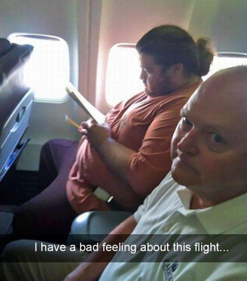 This man spotted Hurley from Lost on his flight - a series that starts with a plane crashing