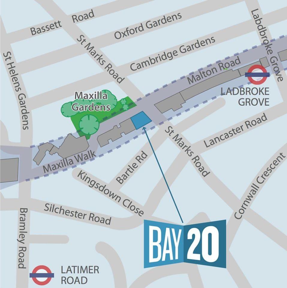  The location of Bay 20, which will be the new location of the boxing club and the community hub