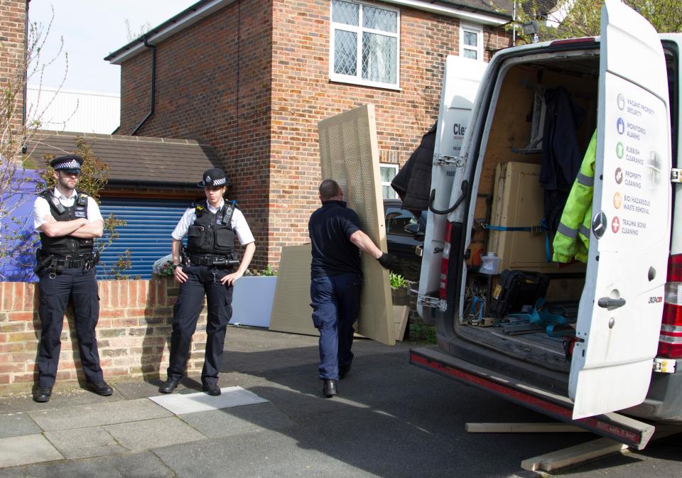  The couple’s home in Hither Green, South East London, remains secured by shutters and monitored by a street camera