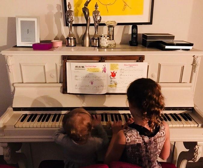  The couple's children embrace Matt's love of music