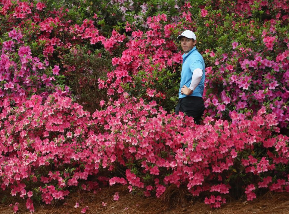 McIlroy found himself out of luck with a tough lie on the 13th