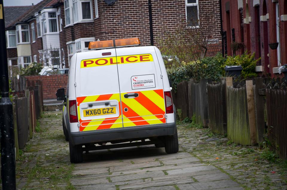  The scene of the incident in Manchester. A 19 year old girl has been arrested after a 30 year old woman was stabbed in the neck