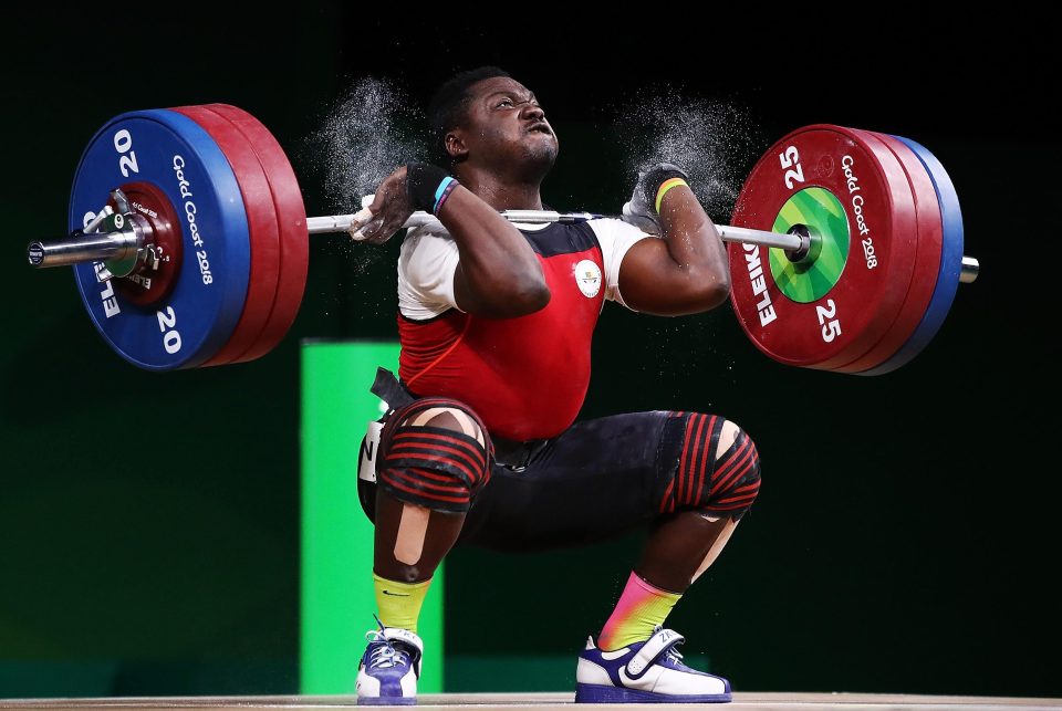  Weightlifter Petit David Minkoumba is one of the athletes who have gone missing from the Games