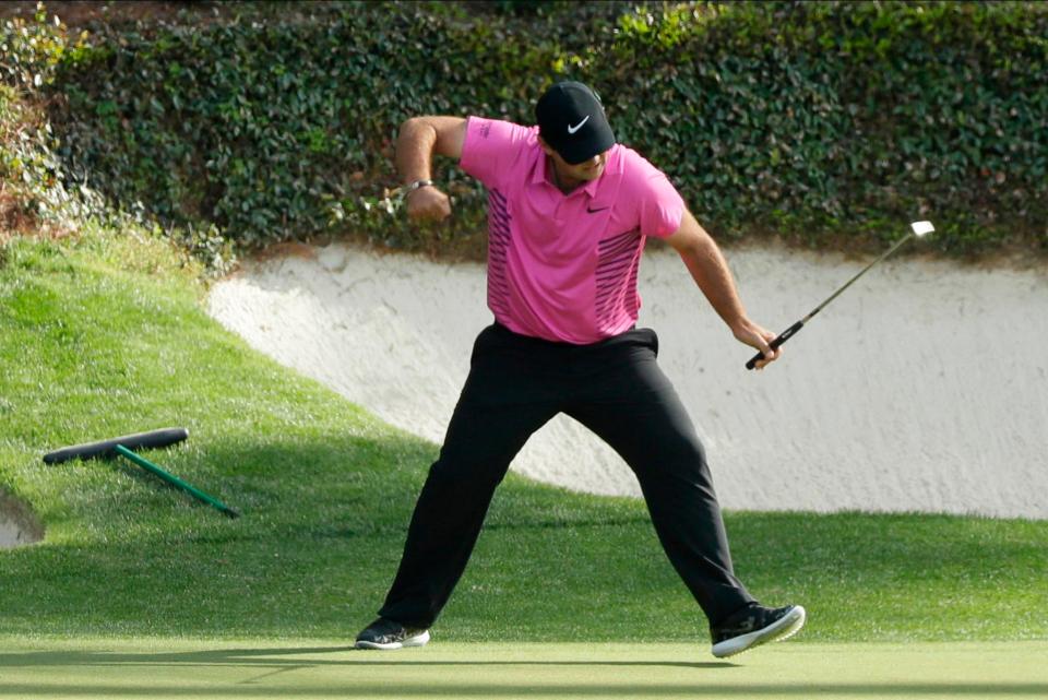  Patrick Reed saw off a surging Rickie Fowler to win the green jacket