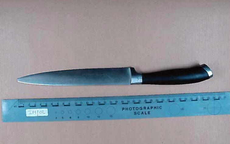  The second knife used in the attack