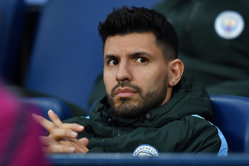 Sergio Aguero will miss out through injury