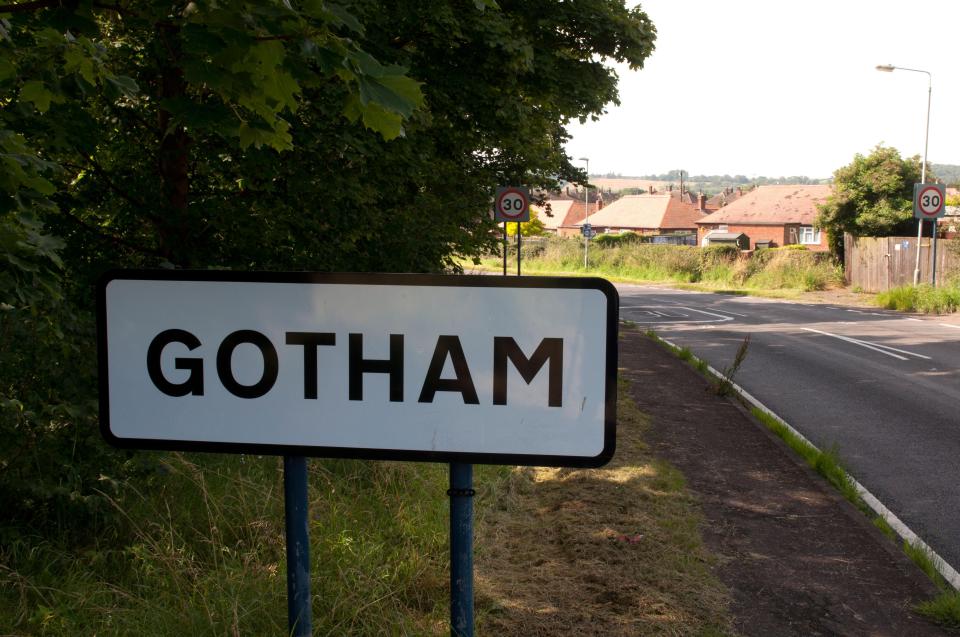  The Dark Knight's crime ridden conurbation shares its name with a sleepy Nottinghamshire village