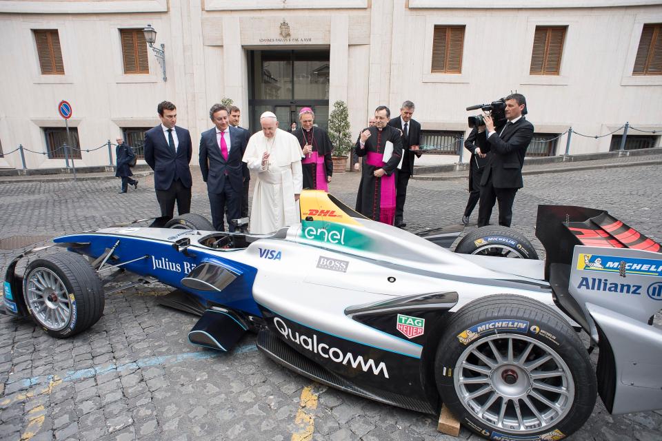  Pope Francis welcomed Formula E to Rome in the Vatican