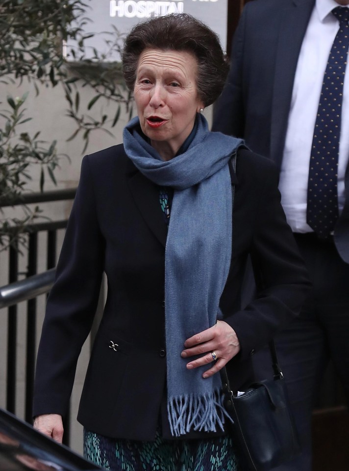 Princess Anne said her father was on good form after a visit yesterday