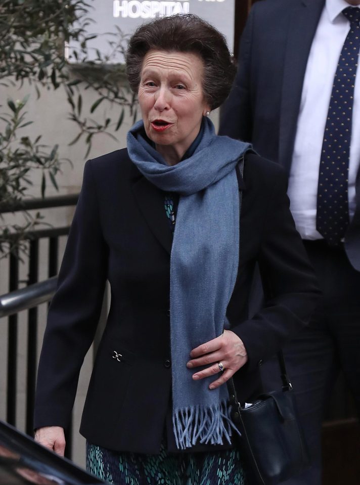  Princess Anne said her father was on good form after a visit yesterday