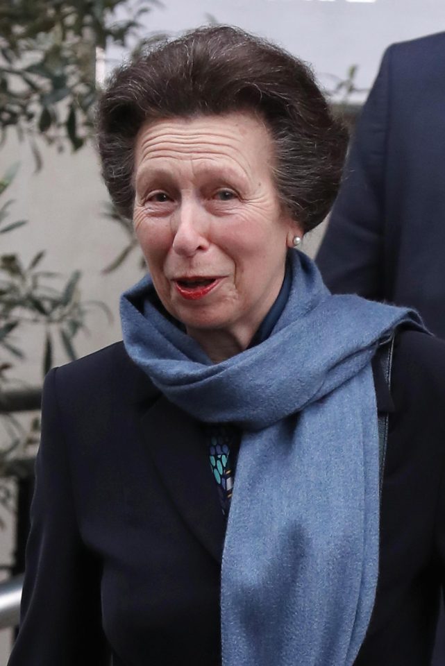  The Princess Royal was her fathers first royal visitor following his hip operation, it is believed