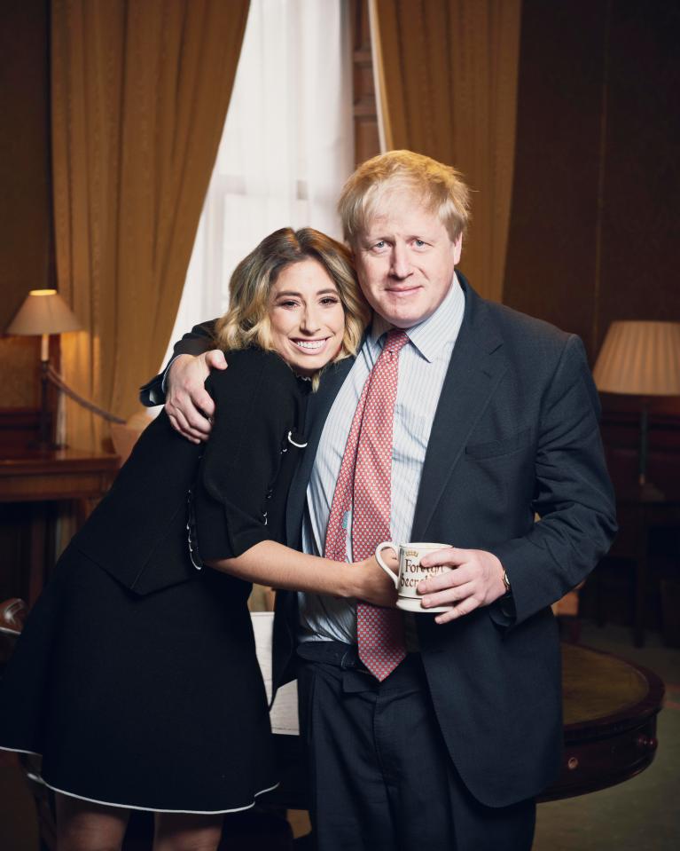  Stacey Solomon was gained exclusive access to grill Boris Johnson on his new Leave No Girl Behind initiative to improve female literacy rates across the world