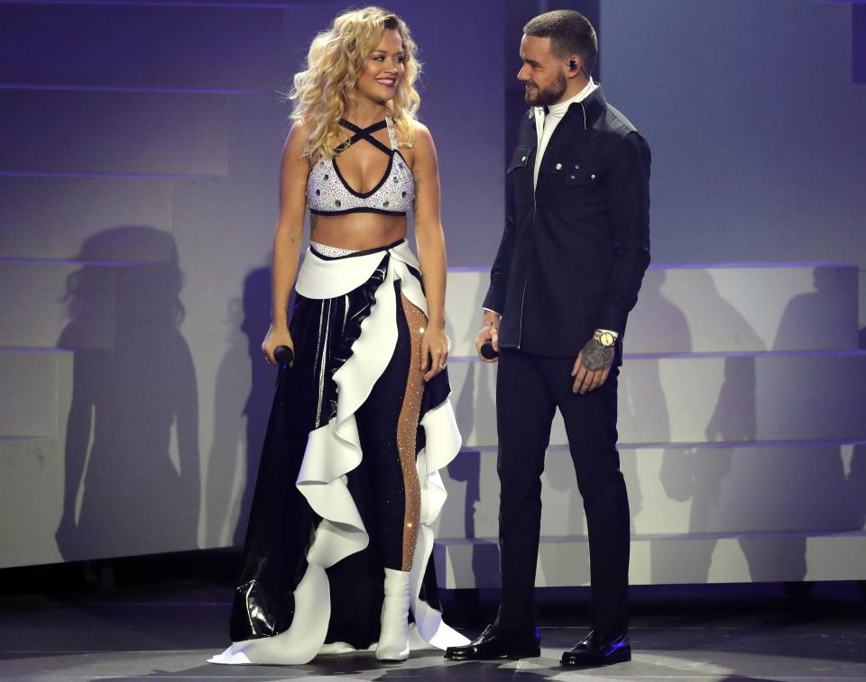  Rita and Liam put on a sultry performance of their track For You at an awards show in Germany