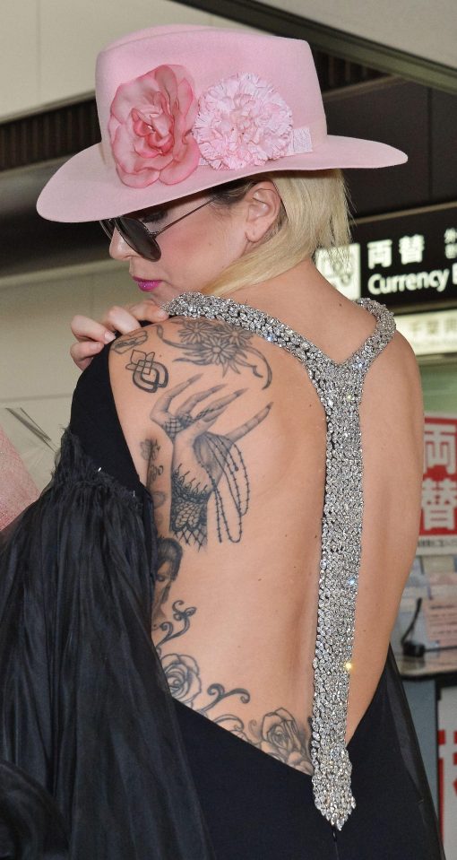  Gaga has gone gaga with this spooky crooked hand tattoo that looks like something from a horror film