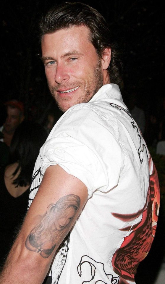  Dean had his wife Tori Spelling's head and ample chest inked on his arm, which is always a risk in celeb relationships